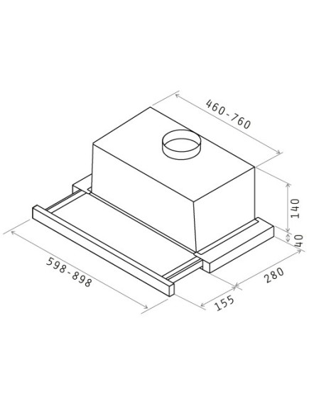 Вытяжка Elica TT14 LUX BL/A/60