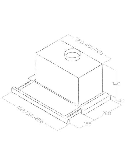Вытяжка Elica TT14 PLUS BL/A/60