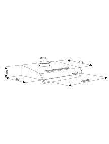 Вытяжка ELEYUS BONA II LED SMD 60 BG