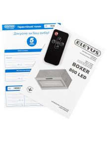 Вытяжка ELEYUS BOXER 800 LED 52 WH