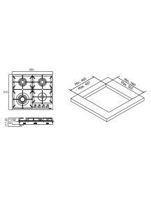 Варочная поверхность ELEYUS ALMERA 60 IS CF