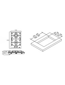 Варочная поверхность ELEYUS CABO 30 BG CF