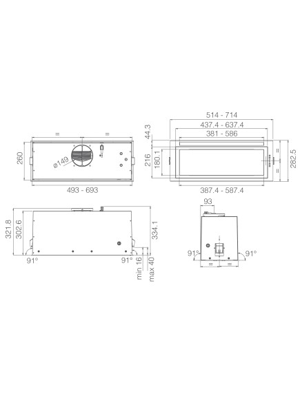 Вытяжка Elica ENTER WH/A/52