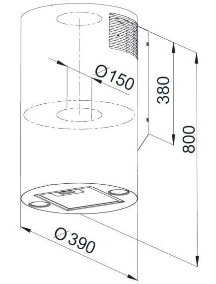 Вытяжка Gunter&Hauer MARGARETTE WALL IX