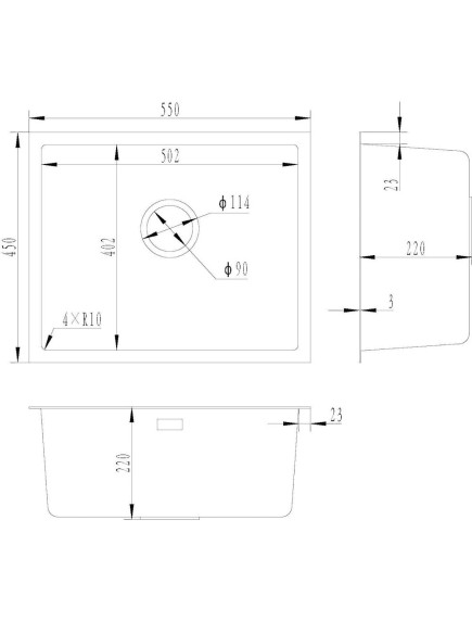 Кухонная мойка Gunter&Hauer Ruwer 5522 Gold Кухонная мойка Gunter&Hauer Ruwer 5522 Gold