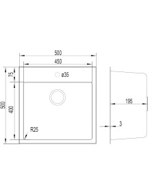 Кухонная мойка Gunter&Hauer METTER 5020 IX