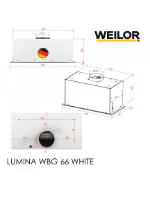 Вытяжка Weilor LUMINA WBG 66 WHITE