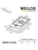 Варочная поверхность Weilor GM W 314 BL