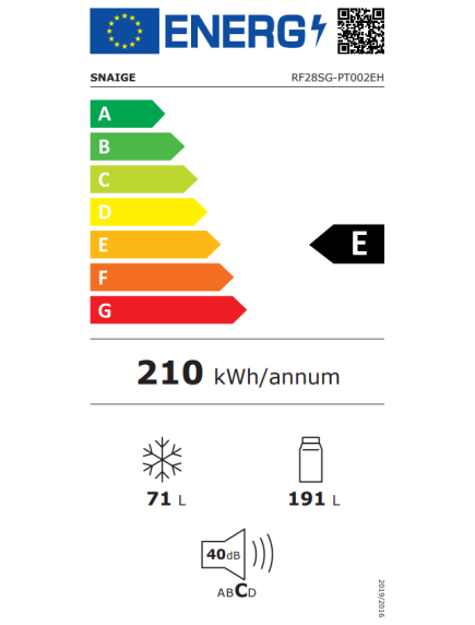 Холодильник Snaige RF28SG-PT002EH
