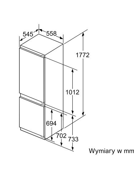 Встраиваемый холодильник Bosch KIS87AFE0N