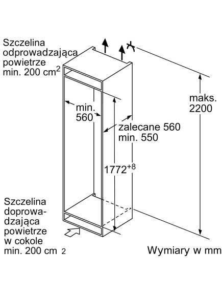 Встраиваемый холодильник Bosch KIS87AFE0N