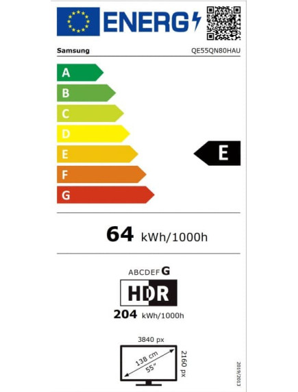 Телевизор Samsung QE55QN80HAUXUA