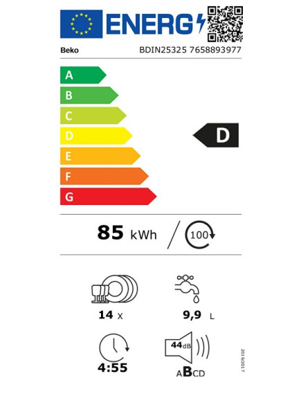 Встраиваемая посудомоечная машина Beko BDIN25325