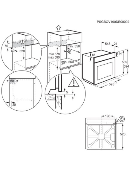 Духовой шкаф Electrolux EOA5220FOR