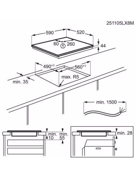 Варочная поверхность Electrolux EIV63449CT Варочная поверхность Electrolux EIV63449CT