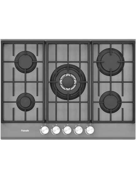 Варочная поверхность Fabiano FHG 8255 VGHT Titanium Glass