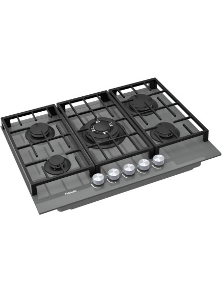 Варочная поверхность Fabiano FHG 8255 VGHT Titanium Glass