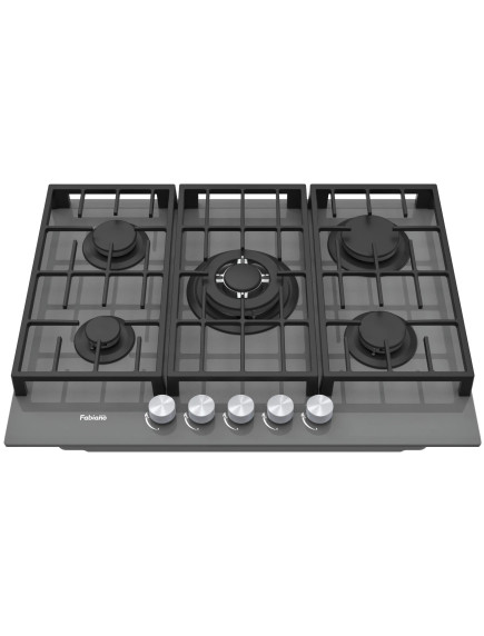 Варочная поверхность Fabiano FHG 8255 VGHT Titanium Glass